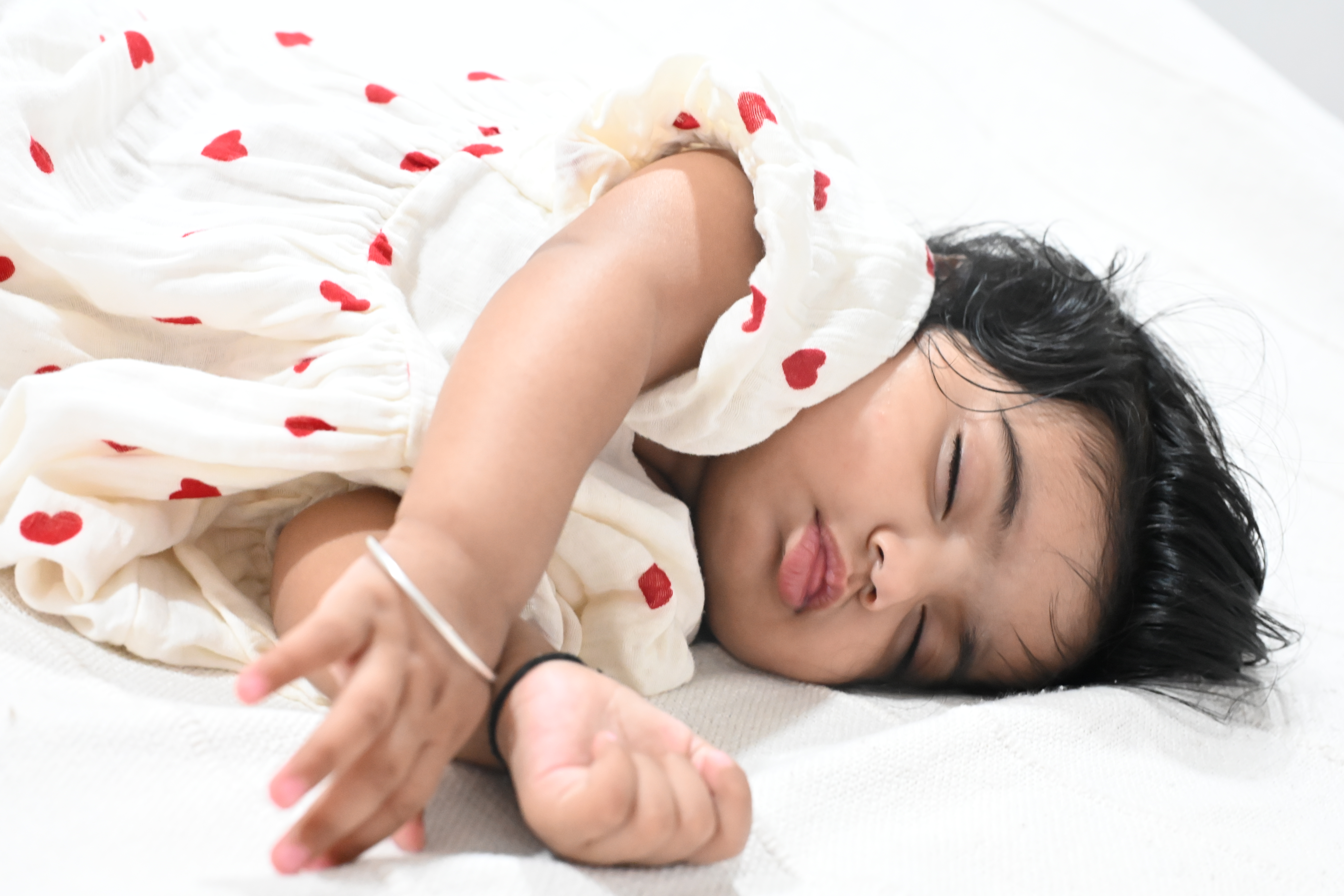 Baby sleeping peacefully through the night