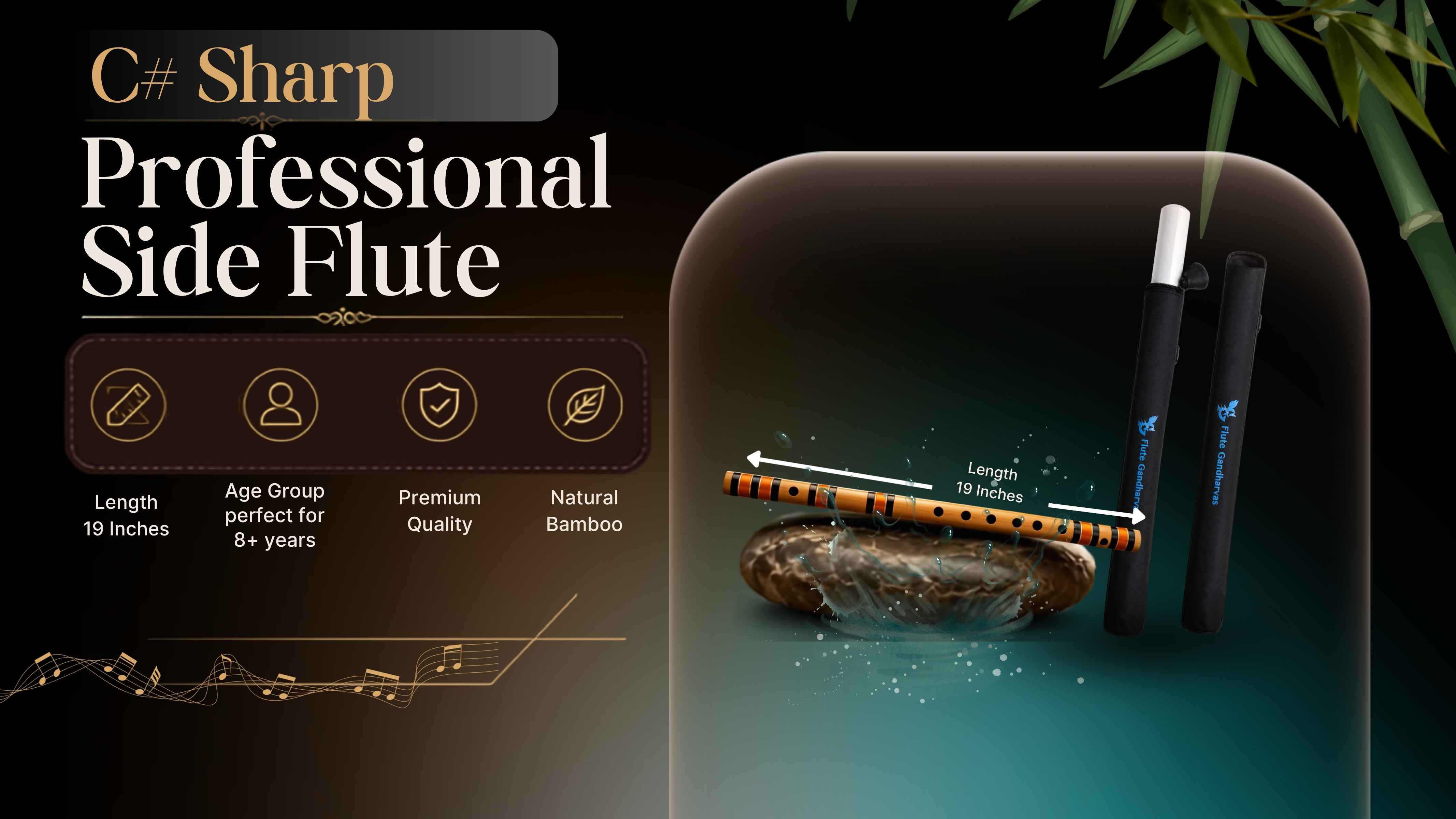 C Sharp Middle Side Flute 