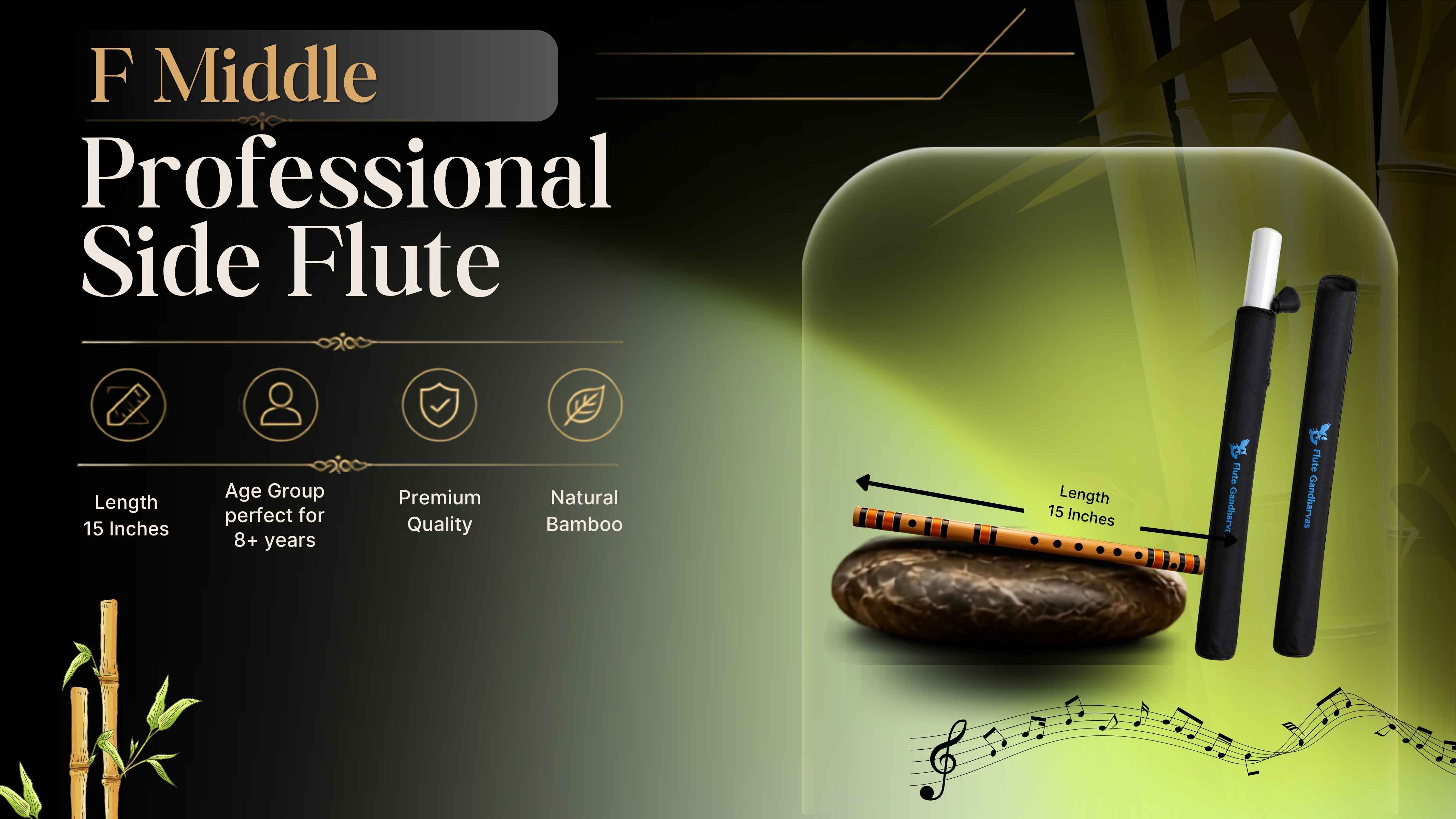 F Middle Side Flute 