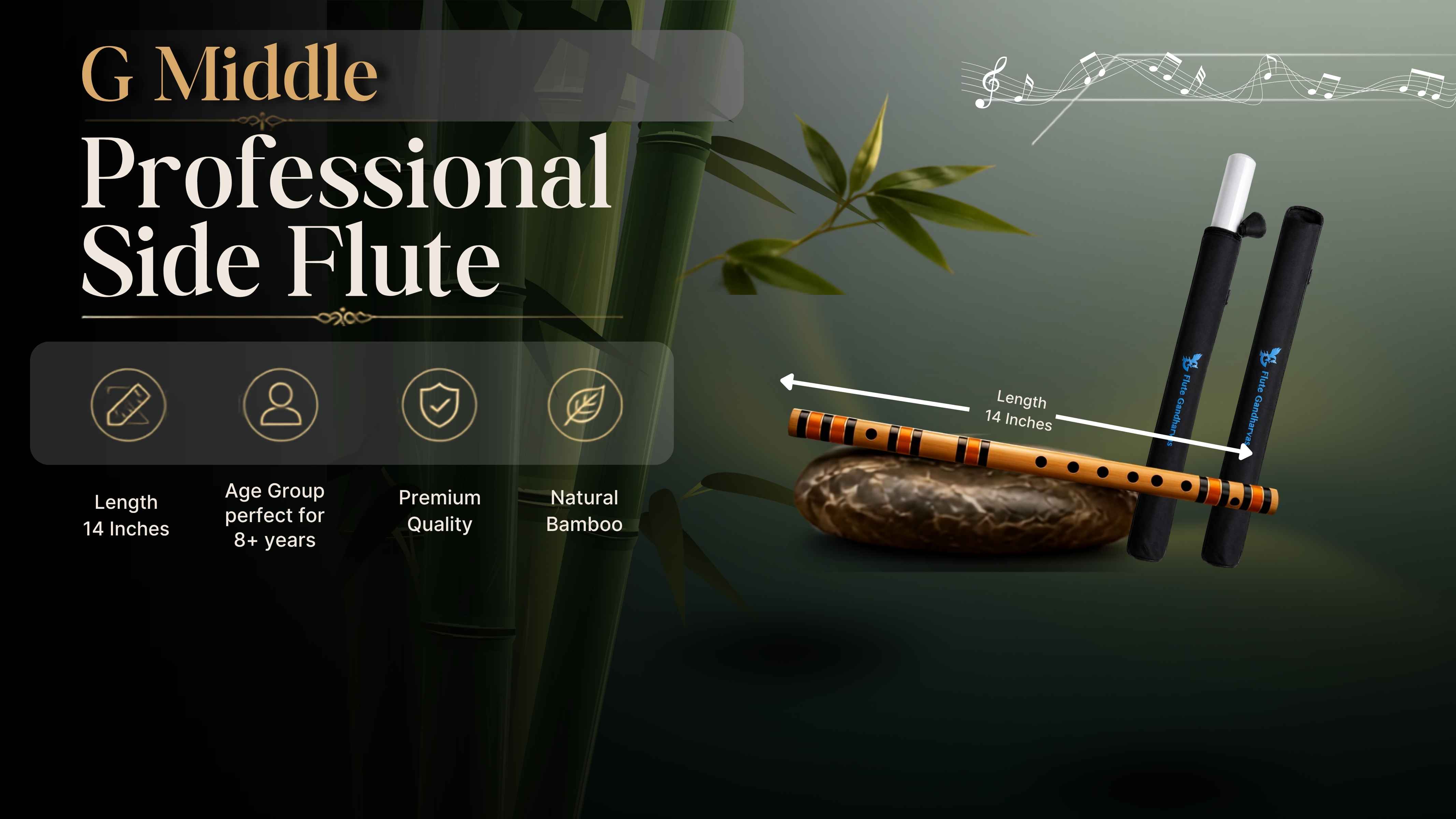 G Middle Side Flute 