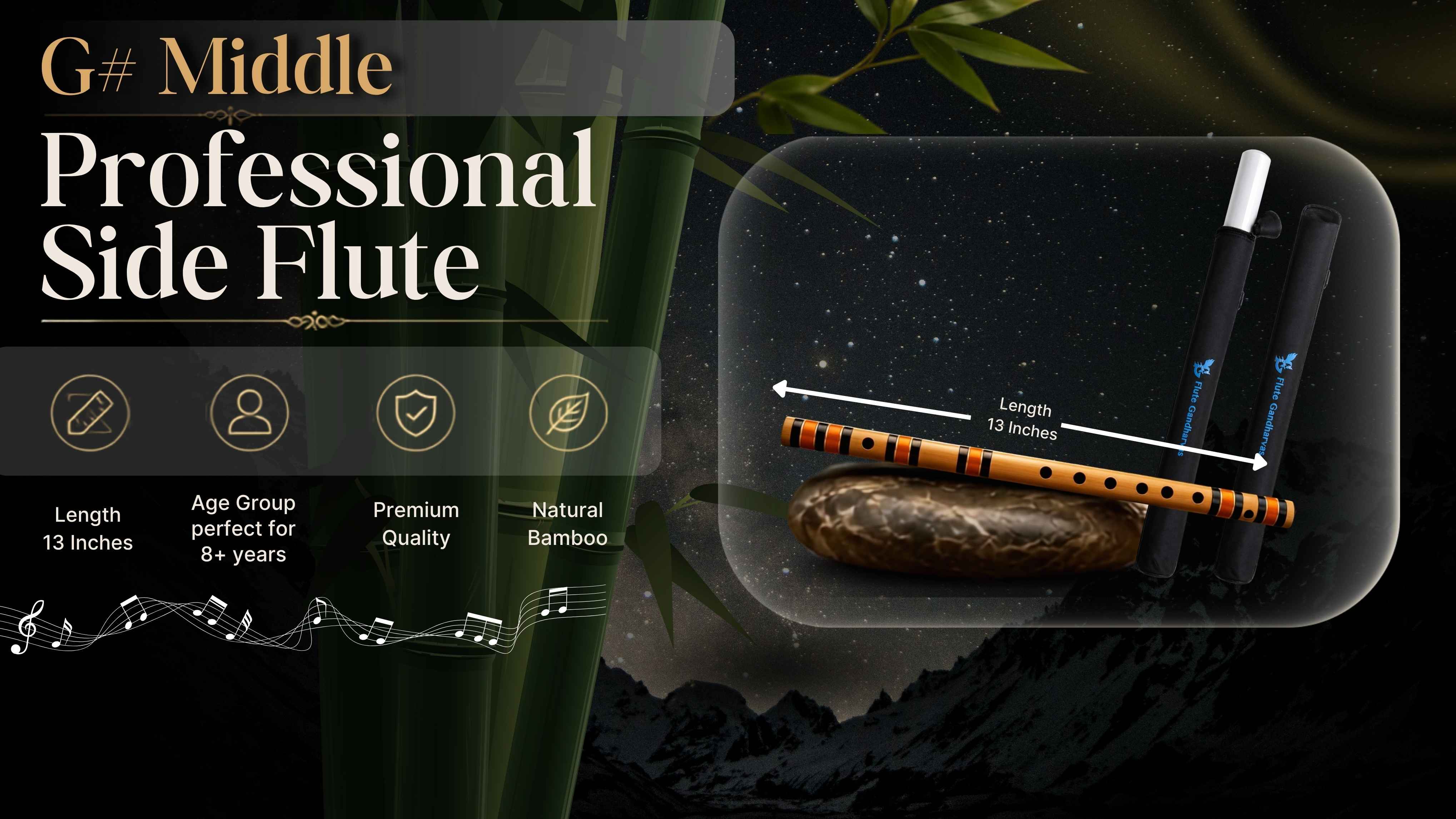 G Sharp Middle Side Flute 