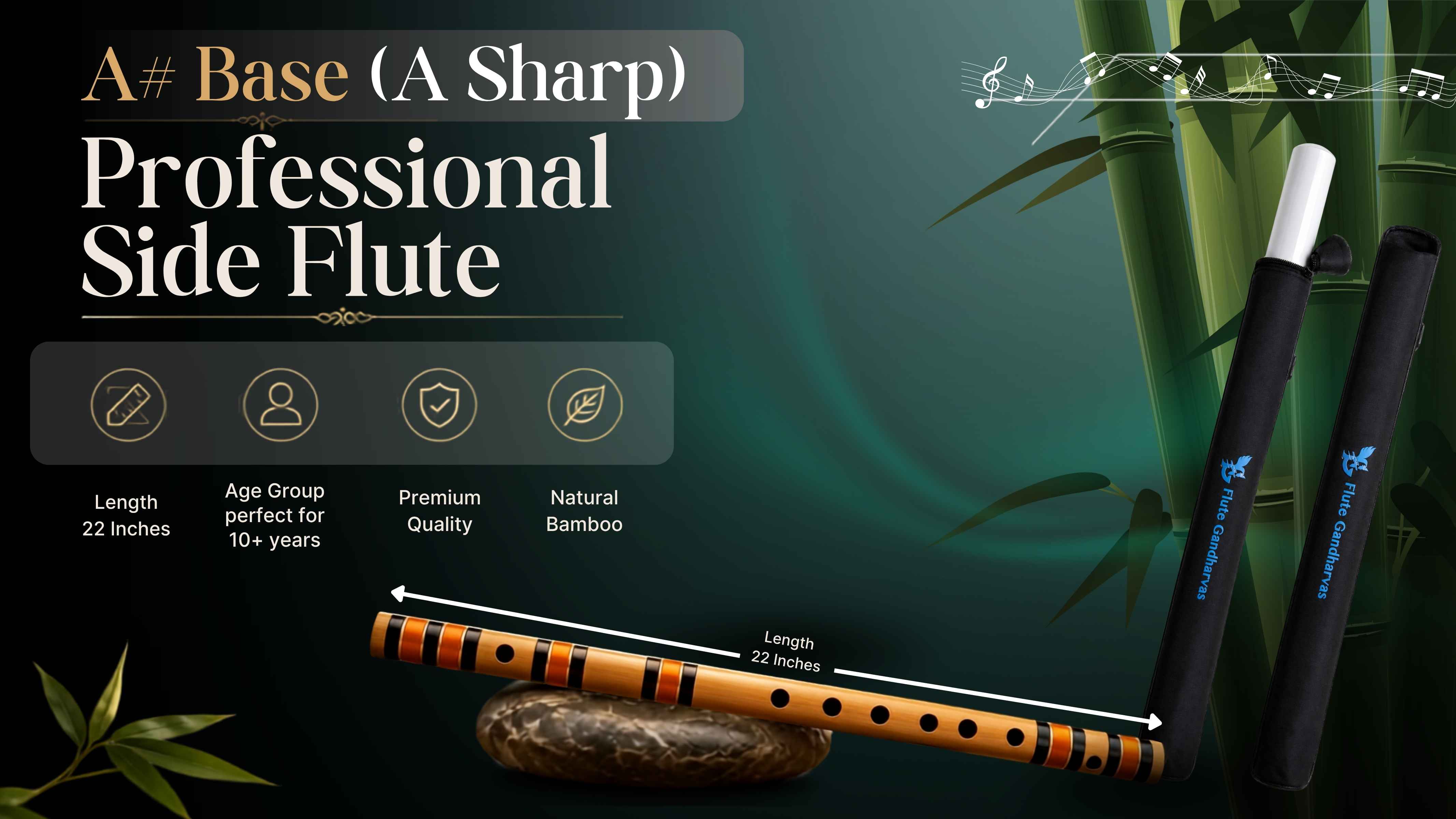 A Sharp Base Side Flute 