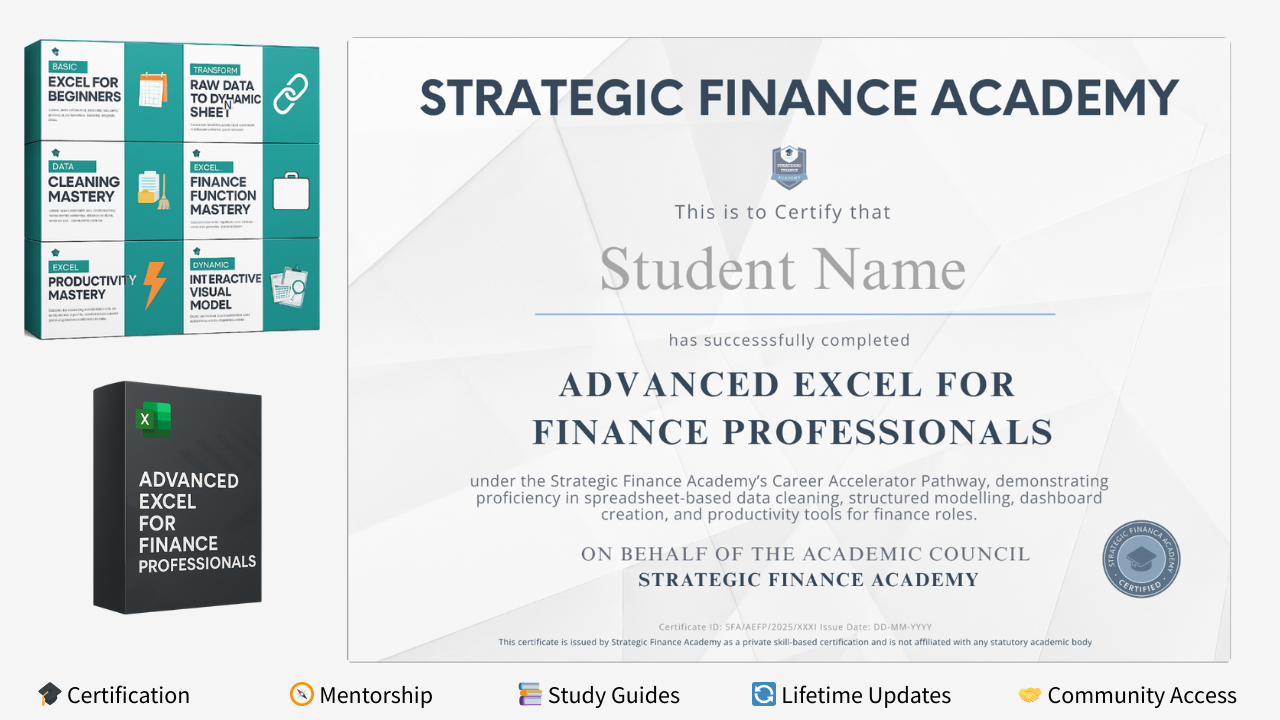 Advanced Excel for Finance Professionals Certification | Strategic ...