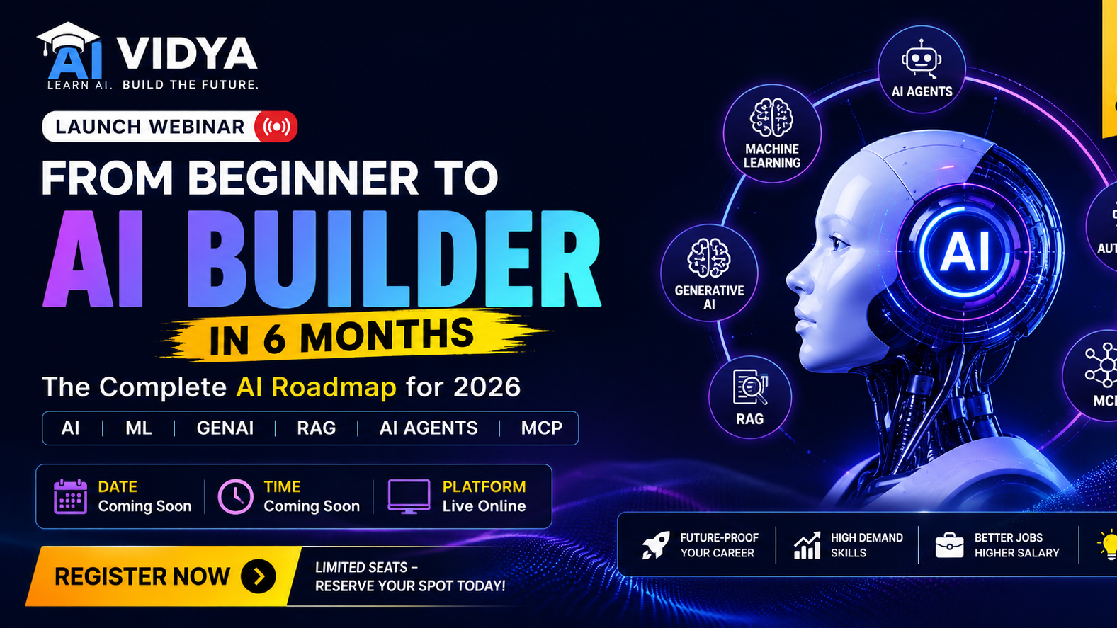 🚀 AI Vidya Launch Webinar: From Beginner to AI Builder in 6 Months | AI ...
