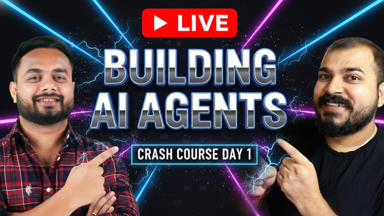 Build AI Agents From Scrach Free Course | Krish C Naik