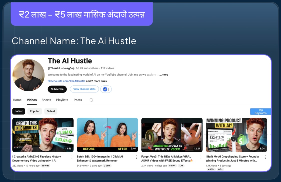 AI YouTube example 1