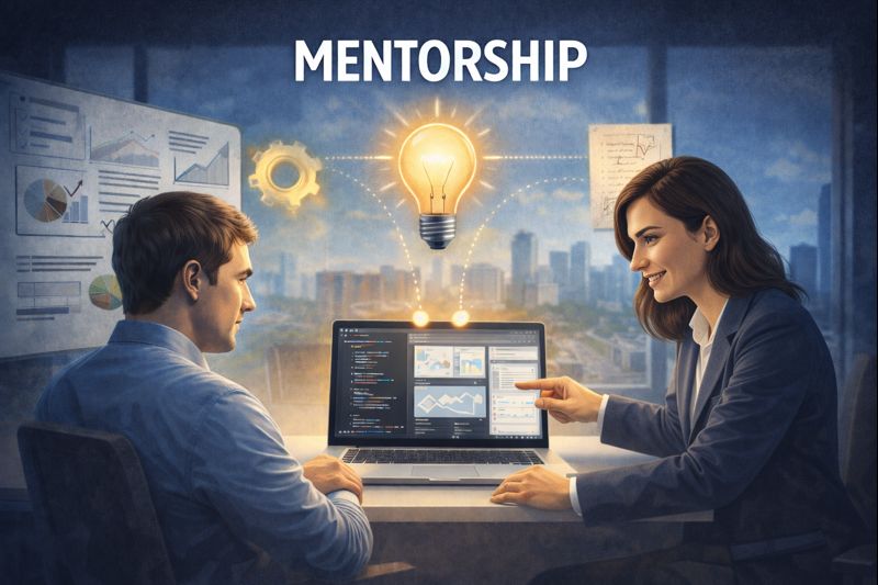 Hello text representing mentorship connection