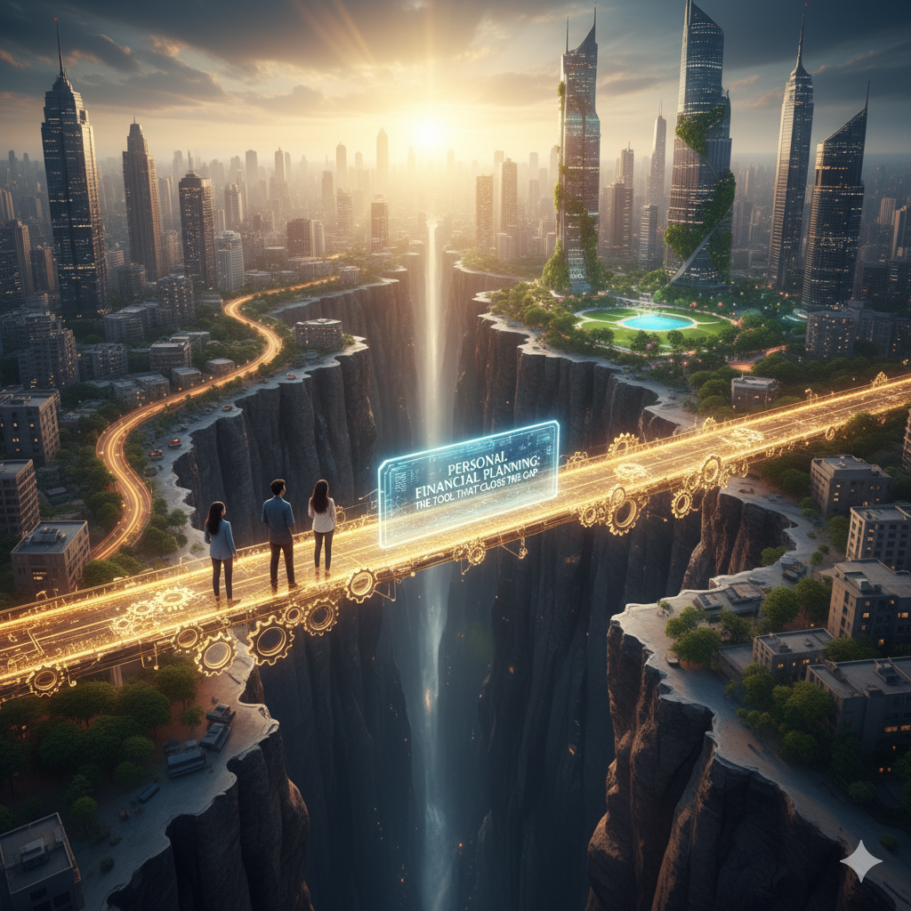 Personal financial planning is the tool that closes the gap